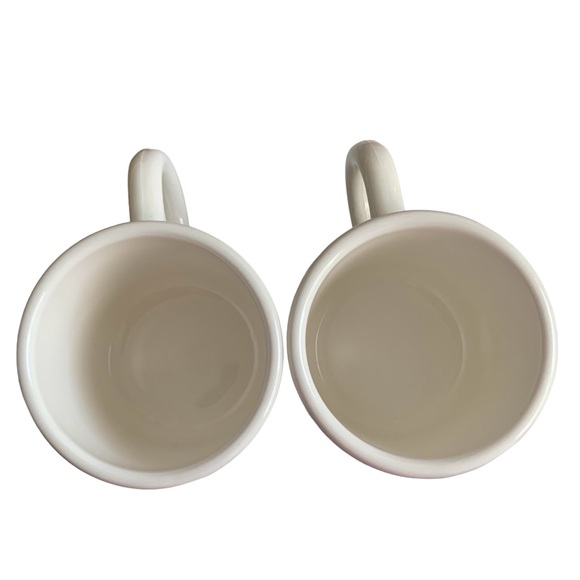 Quadrifoglio Italy 12 Oz Set of 2 Blue Fruit on White Mugs - Picture 5 of 9